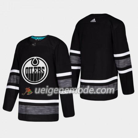 Herren Eishockey Edmonton Oilers Trikot Blank 2019 All-Star Adidas Schwarz Authentic